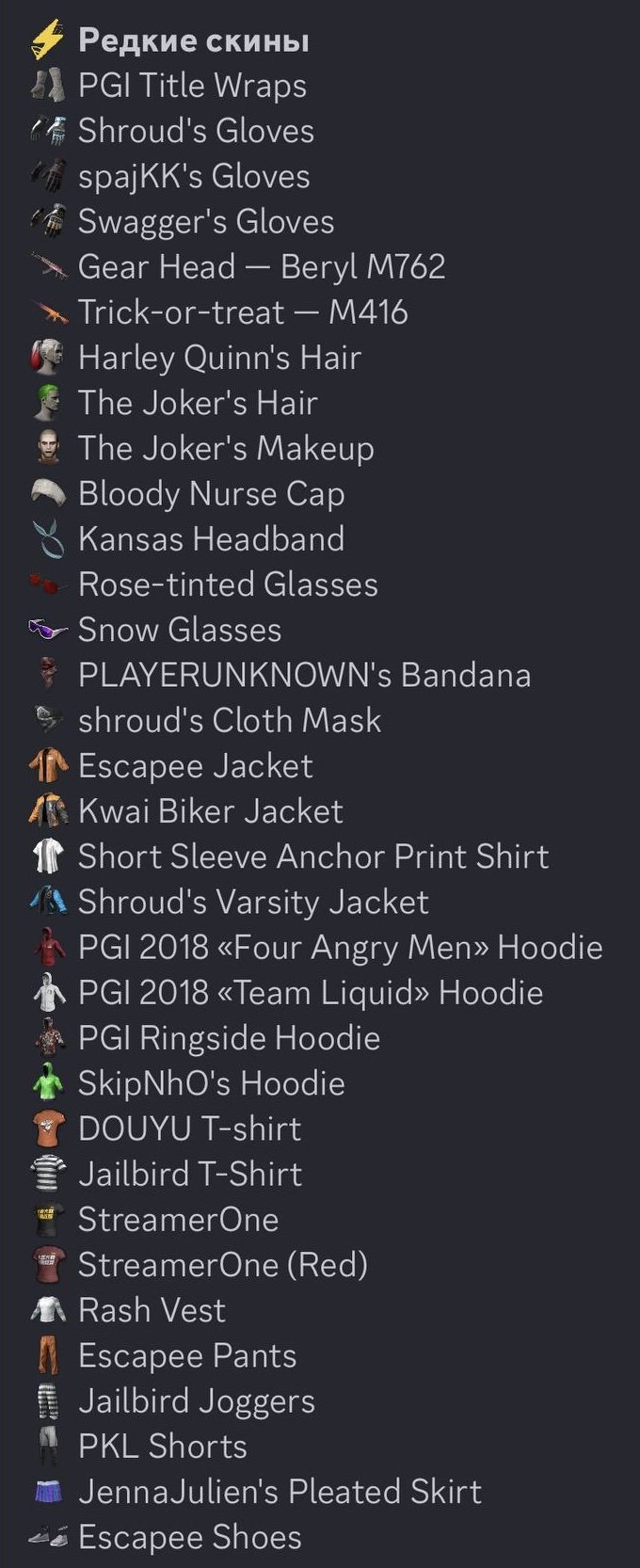 🔥PGI TITLE WRAPS🔥 💛 Swagger Gloves💛 💎 Shroud Gloves 💎💀 spajKK’а Gloves💀 🔥LIQUID and 4AM Hoodie🔥, Yes BATTLEGROUNDS Plus