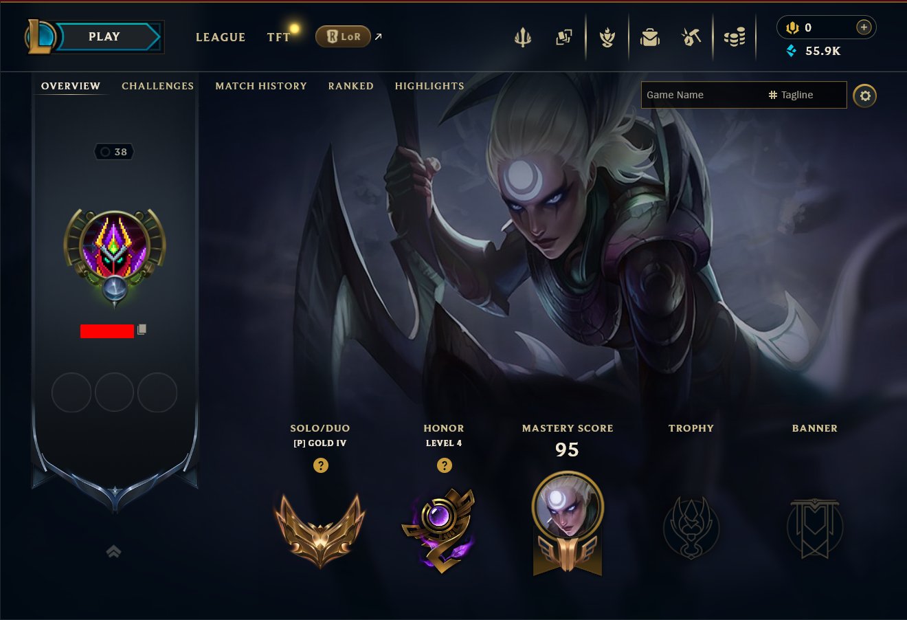 👑【EUW】Gold 4 10 LP | 55k+ BE | Champions 28 | 7 Skins in Loot | Full Access | Instant Delivery, Sale, level 38, champions 28, skins 7, Gold