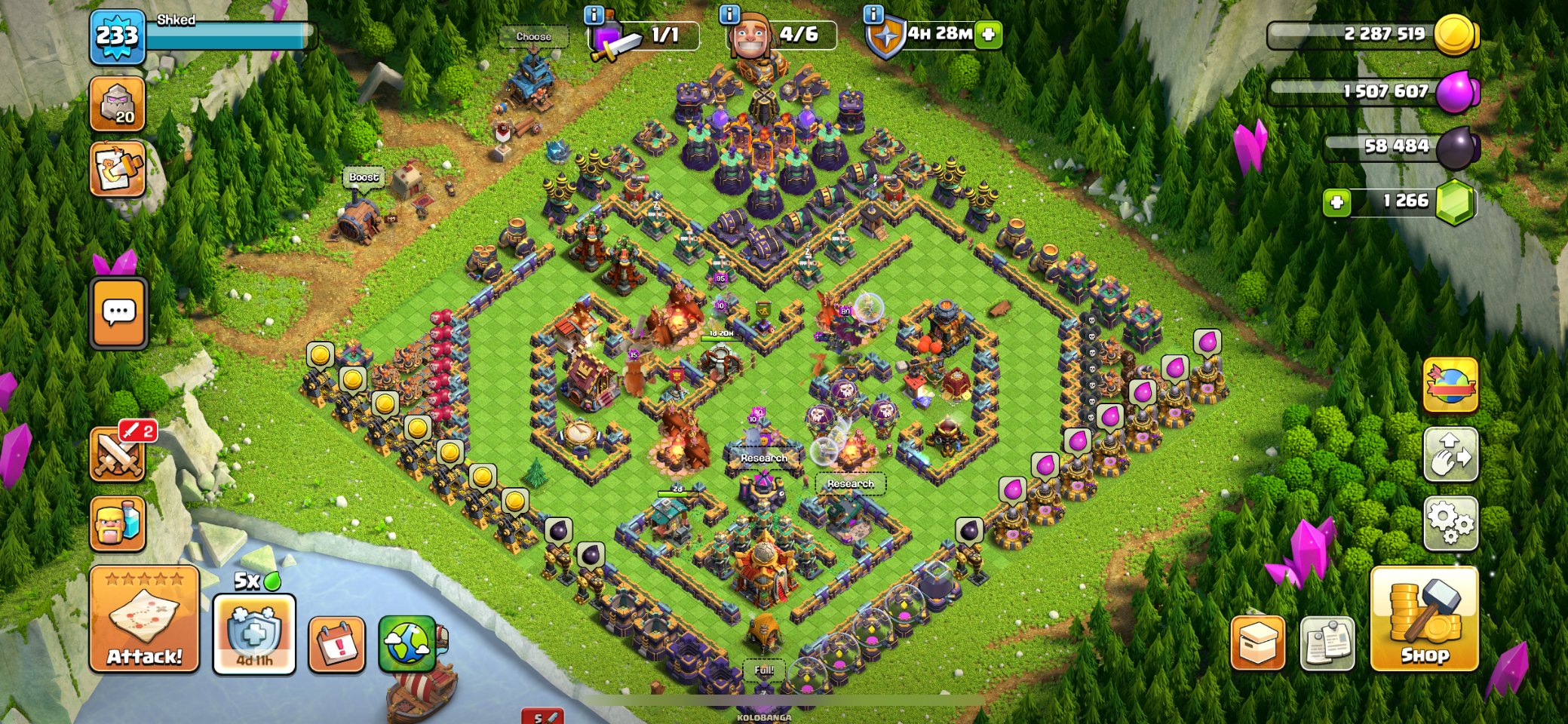 16 ТХ,почти вся прокачка от 15, 16 TH Main Village, 9 TH Builder