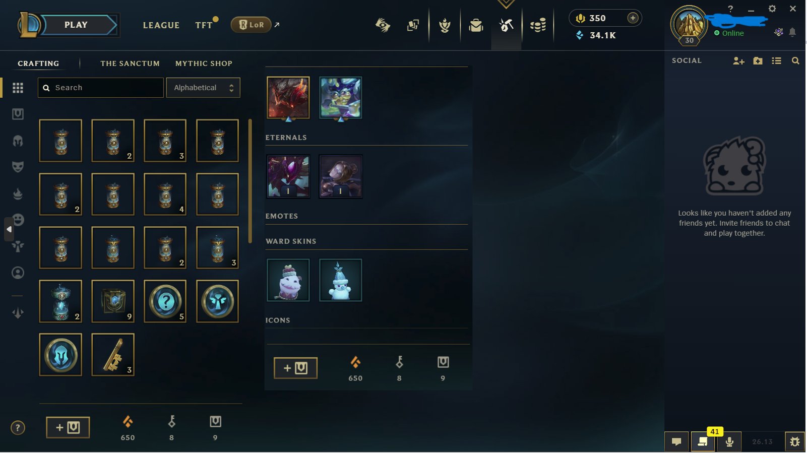 ♨️HandLeveled丨Ranked Ready {NA} 🎁UnopenedLoot: Included, Sale, level 30, champions 12, Unranked