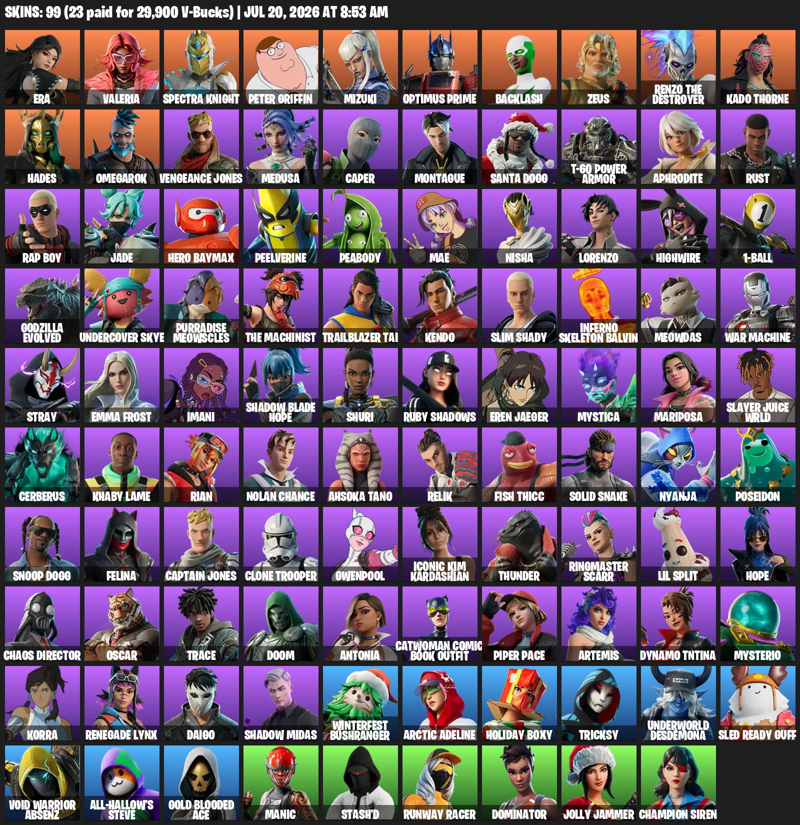 🥰Backlash😉Caper😘Slim Shady😉AUTO-DISTRIBUTION❤️🔥IDEAL FOR A NEWBIE😎FULL ACCESS🥰, Sale, skins 99