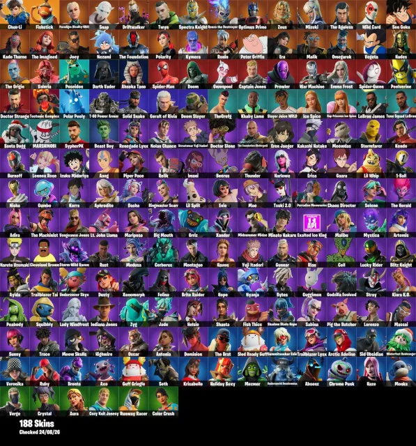 [PC/PSN/XBOX] 161 skins | Renegade Raider | Florin | Apprentice Evie | General Grievous, Продажа, скины 161