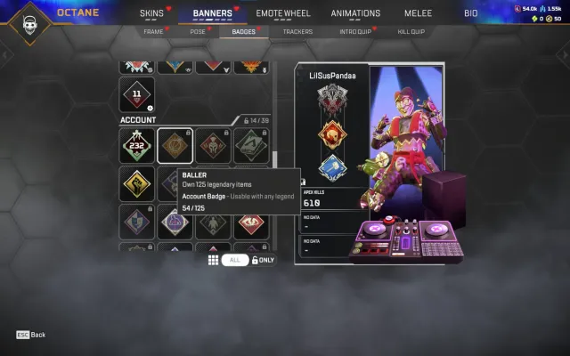 🍀 【 232 LVL 】 54 LEGEND SKINS♦️ EA APP + XBOX + PSN♦️ ПОЛНЫЙ ДОСТУП 🔑, Новичок, 232 уровень, Реликвия: Нет