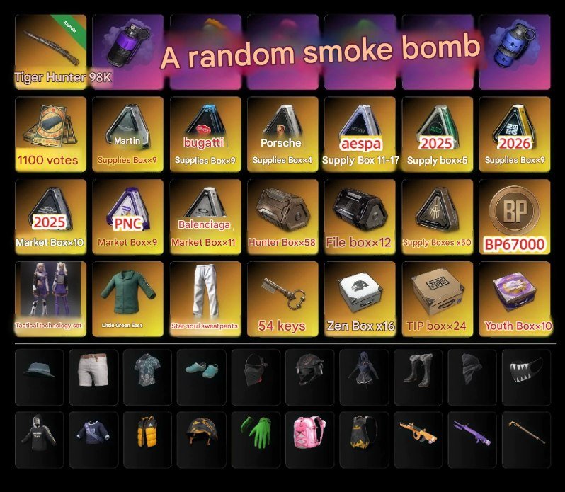 🧡🔥 READY PUBG ACCOUNT 🧡🔥 TIGER HUNTER KAR98K 🧡🔥 RANDOM SMOKE 🧡🔥 1100 COUPONS 🧡🔥, No BATTLEGROUNDS Plus