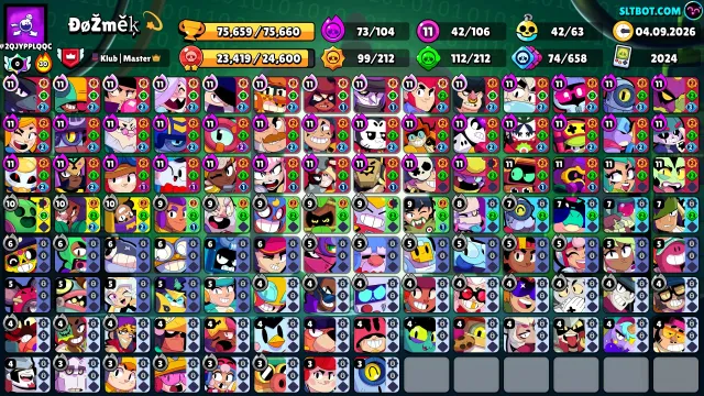 ✨ DONATED ACCOUNT✨💫|LOTS OF SKINS|ALL BRAWLERS|SCREENSHOTS IN DESCRIPTION💫, 75650 trophies, 106 brawlers, 56 primes