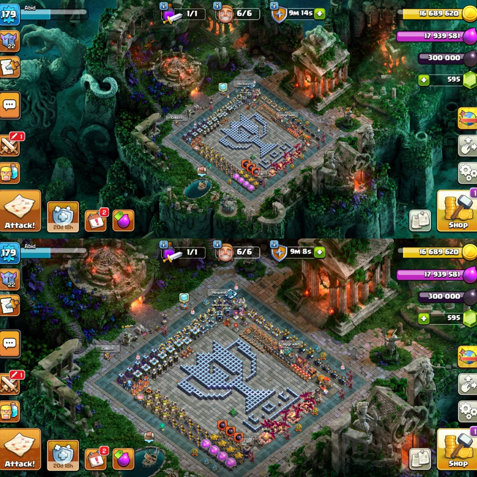 🏆 TH13 WORLD RAREST ACCOUNT 🏆 3X LEGENDARY PAID SCENERIES 🏆 15X MAXED EQUIPMENT🏆6X BUILDERS, 13 TH Main Village, 9 TH Builder
