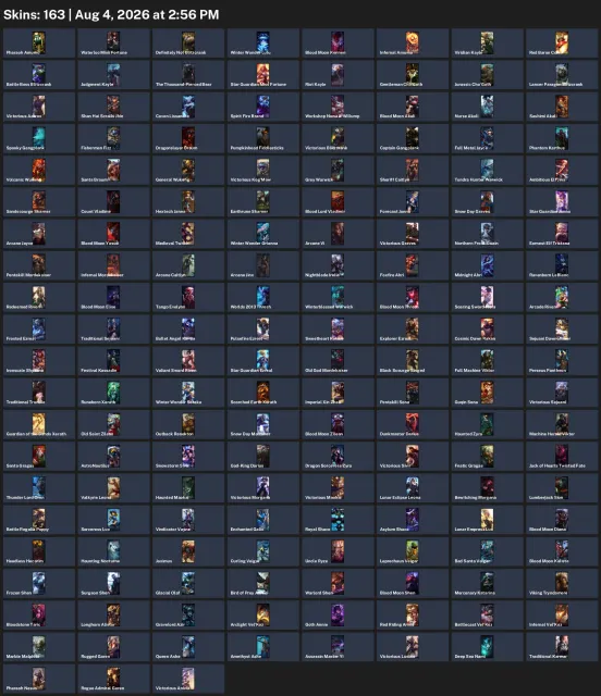 🍀EUROPE🍀💎⟨⟨ 163 SKINS | 172 CHARACTERS | LEVEL 303⟩⟩💦⟨⟨ 238,841 BE + 670 OE⟩⟩💦, Sale, level 303, champions 172, skins 163, Unranked