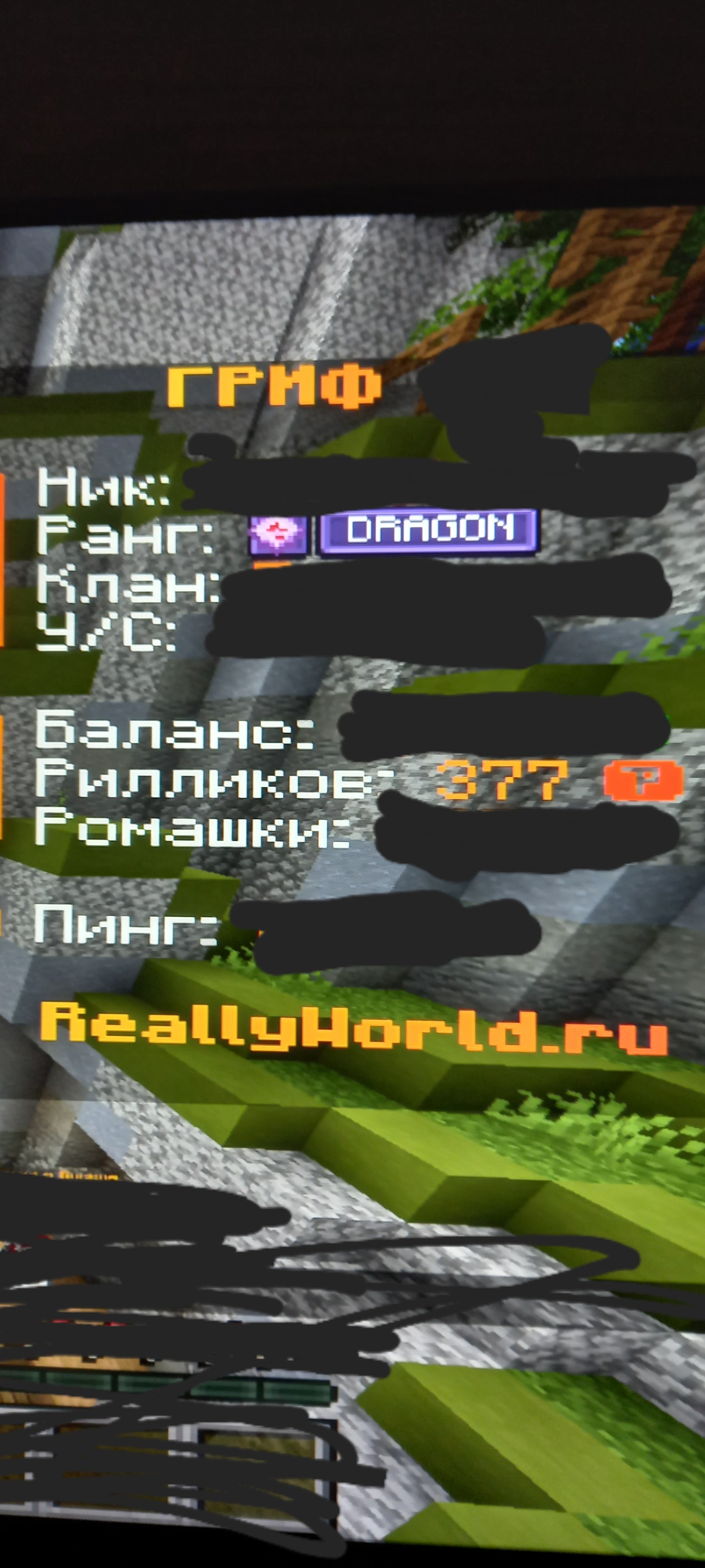 Account on Really world with donation Dragon🐲 ❗️FULLY PUMPED /ec ON THE ACCOUNT 337 RILLIKOV‼️, Sale