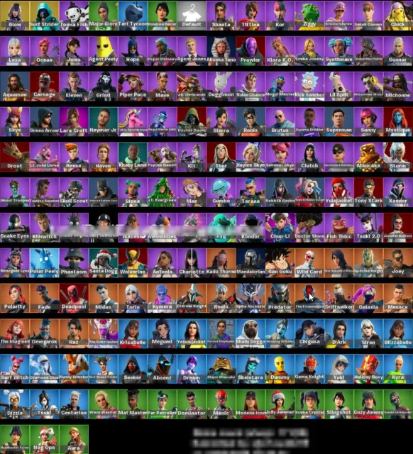 💎 [FA] 171 SKINS | GLOW | PSYCHO BANDIT | LEVIATHAN AXE | MINTY | CHUN-LI 💎, Sale, skins 171
