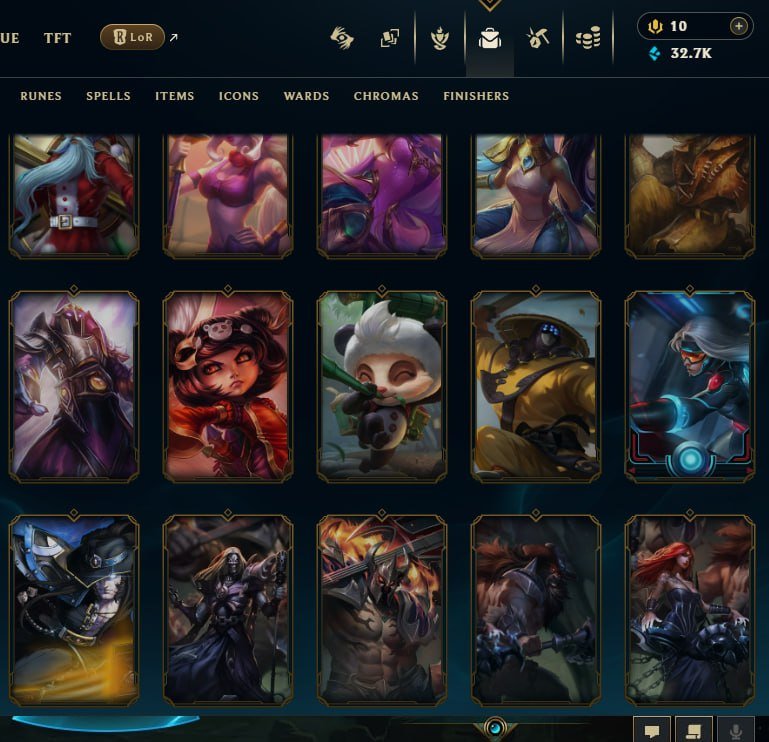 ❗ 1271 Skins ❗ ALL RARE SKINS ❗ALL SKINS TILL 2022 ❗MASTER EUW❗BLACK ALISTAR PAX TF❗, Sale, level 218, champions 172, skins 1271, Master