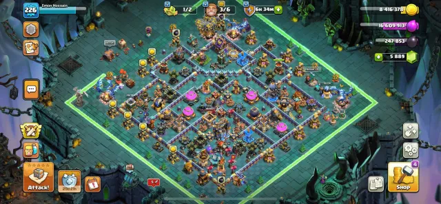 2 HERO MAX | TH18 MAX ID | HERO'S: 95-105-72-80-44 | WAR ARENA SCENERY, 18 TH Родной Деревни