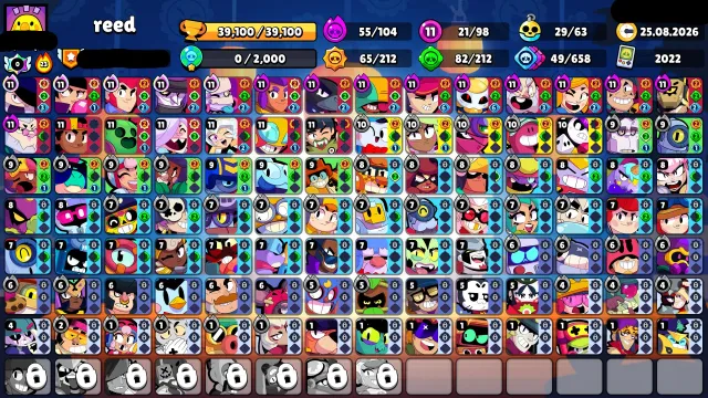 🏆39000🏆⚔️21х11 СИЛ⚔️⭐29 БАФФИ⭐🤠ХОППЕР БУЛЛ🤠🎀ДЖАНЕТ TRICKY🎀🎃ВСАДНИК БЕЗ ГОЛОВЫ СТУ🎃🩸ДЕМОН БУЛЛ🩸, 39100 кубков, 98 бравлеров, 19 праймов