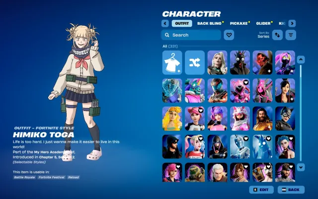 🔥COMPTE 1 CHAPITRE 3 SAISON🔥HARLEY QUINN🔥PACK CLIX🔥BALAYAGE🔥JOHN WICK🔥ET BEAUCOUP D'AUTRES🔥, Vente, skins 331
