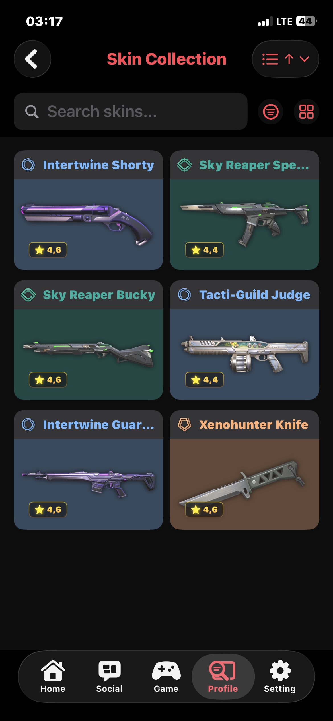Account ksenohater, Sale, Ranked locked, Agents: 8, Skins: 6
