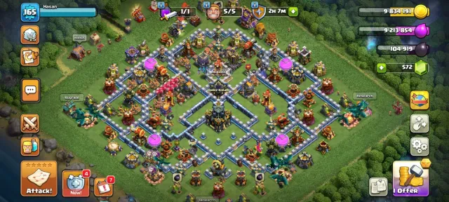 🏆 TH17 MAXED DEFENSE 🏆 9× Equipment 🏆 418 CWL MEDALS 🏆 HEROES 62-83-47-61-40-5 🏆 NC FREE, 17 TH Main Village