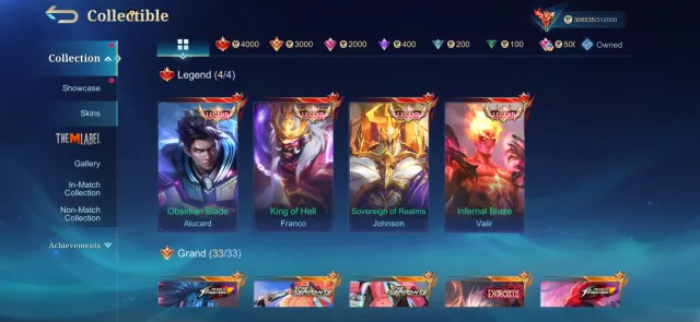 💫😈SALE OF A VERY FAT WORLD COLLECTOR WITH HIRO, STARWARS MANY EVENT SKINS FOR MANY ROLES😈💫