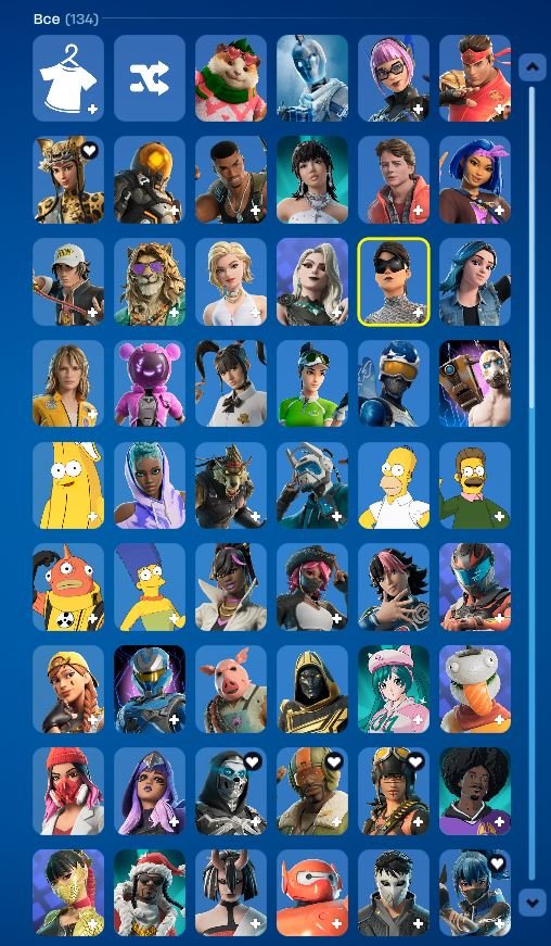 Account 134 skins 2800 v-bucks check screenshots, Sale, skins 134