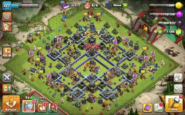 17 TH фулл | 227 LVL | 100/100/88/75/45/7 | 7500 гемов + фулл экипа + 594 лвк, 17 TH Родной Деревни, 10 TH Строителя