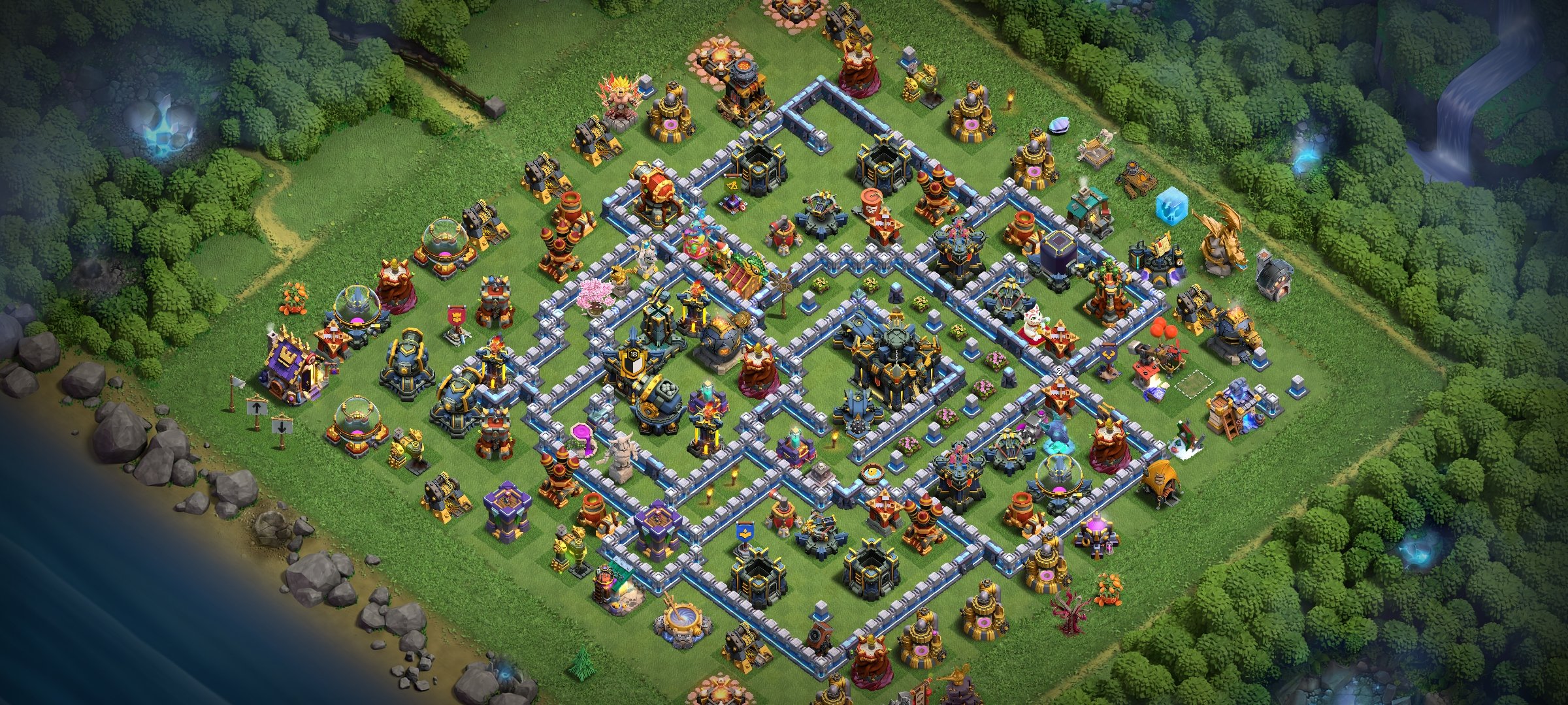 🏡 Th17 Semi-Max🏡 🔟Epic Equipments🥵 ✅100% Secure Full Gmail Access✅, 17 TH Main Village, 8 TH Builder
