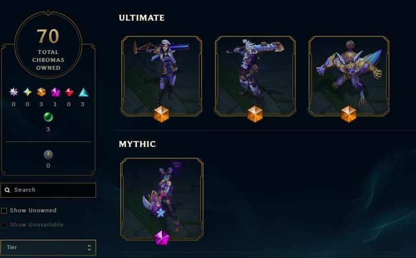 Exalted Arcane Fractured Jinx + Prestige skins (all skins on Jinx), Sale, level 191, champions 100, skins 267, Silver