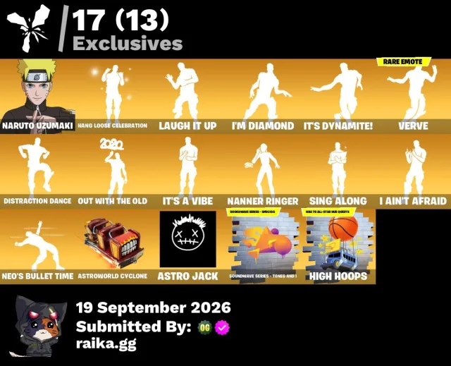 [PC] 207 skins | Renegade Raider | Naruto Uzumaki | Fade | The Foundation | Malik | Predator, Sale, skins 207