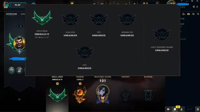 🔥EUW EMERALD 4 🔥 EMAIL + ACCOUNT - FULL ACCESS🔥 6 shards of skins 🔥, Sale, level 41, champions 39, skins 6, Emerald