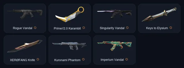【 Prime//2.0 Karambit / XERØFANG 】【 Rogue / Singularity / Imperium Vandal 】【 Kuronami Phantom 】, Sale, Bronze 2, Agents: 14, Skins: 30
