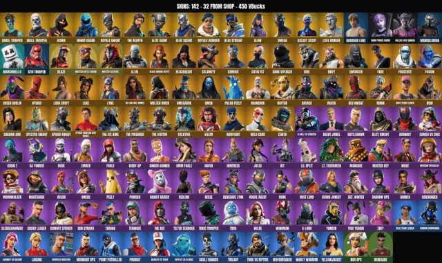 [PC/XBOX] 142 skins🔥Skeleton🔥Infantry-Undead🔥IKONIK🔥Valiant Racer🔥Merry Mint Axe🔥Soul Reaper🔥Take, Sale, skins 142