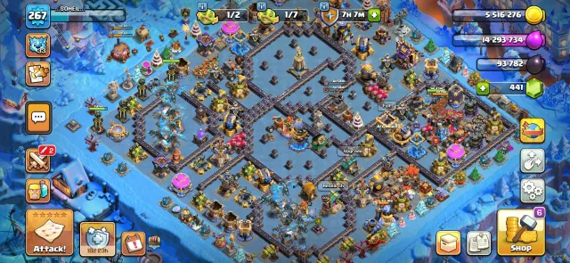 Top account TH18 with top upgrades and design Other reviews in screenshots, 18 TH Native Village, 10 TH Builder