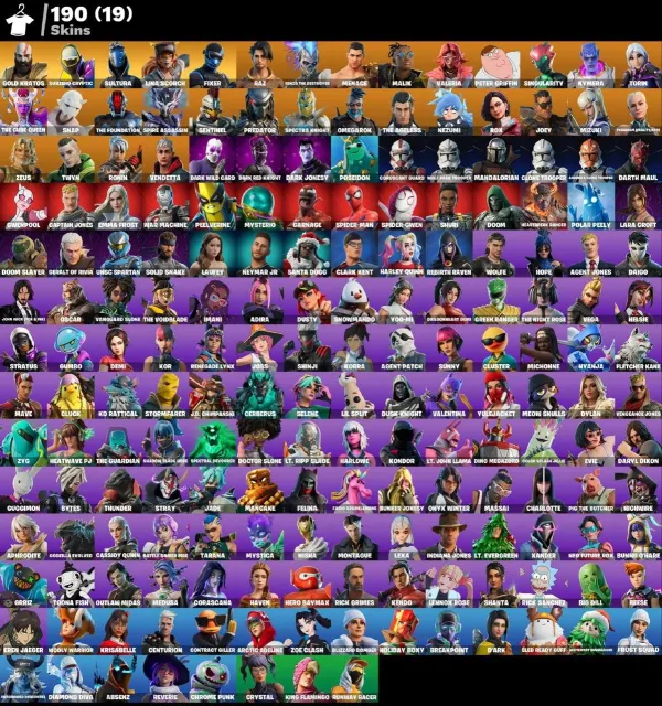 🎭190🎭|🔪LEVIATHAN🔪|💀KRATOS💀|🧊🥶SUBZERO🧊🥶| 🤡HARLEY QUINN+BAT🔪🤡|📧EMAIL CHANGE✅MORE IN PROFILE🚀, Sale, skins 190