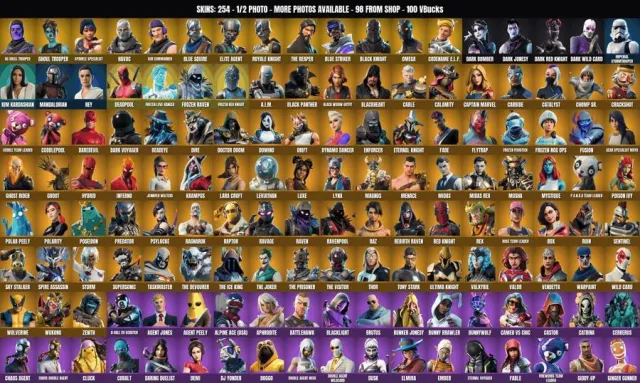 [PC/XBOX] 254 ск 🔥С1 ОГ ФИОЛЕТОВЫЙ СКЕЛЕТ🔥Пехотинец-упырь🔥Black, Продажа, скины 254