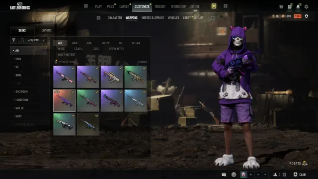 🔥BERYL M762 MEDUSA🔥JONATHAN KAMAU🔥BEAR FEET🔥PURRPLE SET🔥28+ ОРУЖИЙ💥ОДЕЖДА💥XIAOHAI MASK, Есть BATTLEGROUNDS Plus