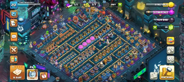 Продам аккаунт Clash of clans, 18 TH Родной Деревни, 10 TH Строителя