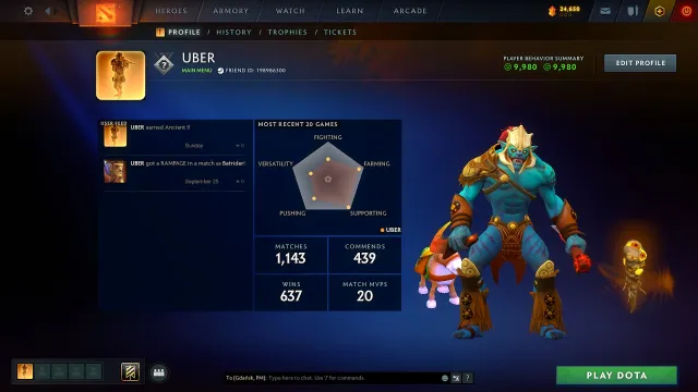 ⚡SOFORTIGE AUSGABE⚡ ✡️DARK LORD 1✡️9900 RANG✡️50 TROPHÄENLEVEL✡️, Verkauf, 3800 MMR, 9900 Rang, 9900 Höflichkeit, 1100 Spiele, 1900 Stunden