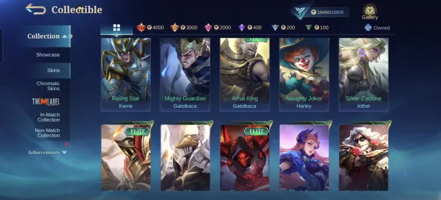 P.ACE Fanny 🥰 Meowkin Lesley😍 Epik Yi Sun-Shin Blazing Aldous, Esmeralda😬, Продажа, Ранг: Эпик, Уровень: 66, Процент побед: 55%, Герои: 87, Облики: 111