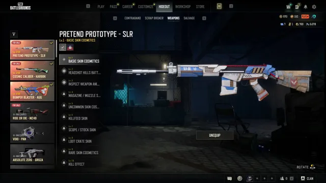 3 Прогрессив гана. AUG SLR KAR98k / glasya, Есть BATTLEGROUNDS Plus