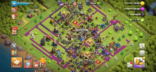 🪷 TOWN HALL 18 🪷 BUILDER HALL 6 🦚 BUILDERS 5 🦚 🪐 LEVEL 90 🪐 🫧 GEMS 5497 🫧 🛸 AUTO DELIVERY 🛸, 18 TH Home Village, 6 TH Builder Base
