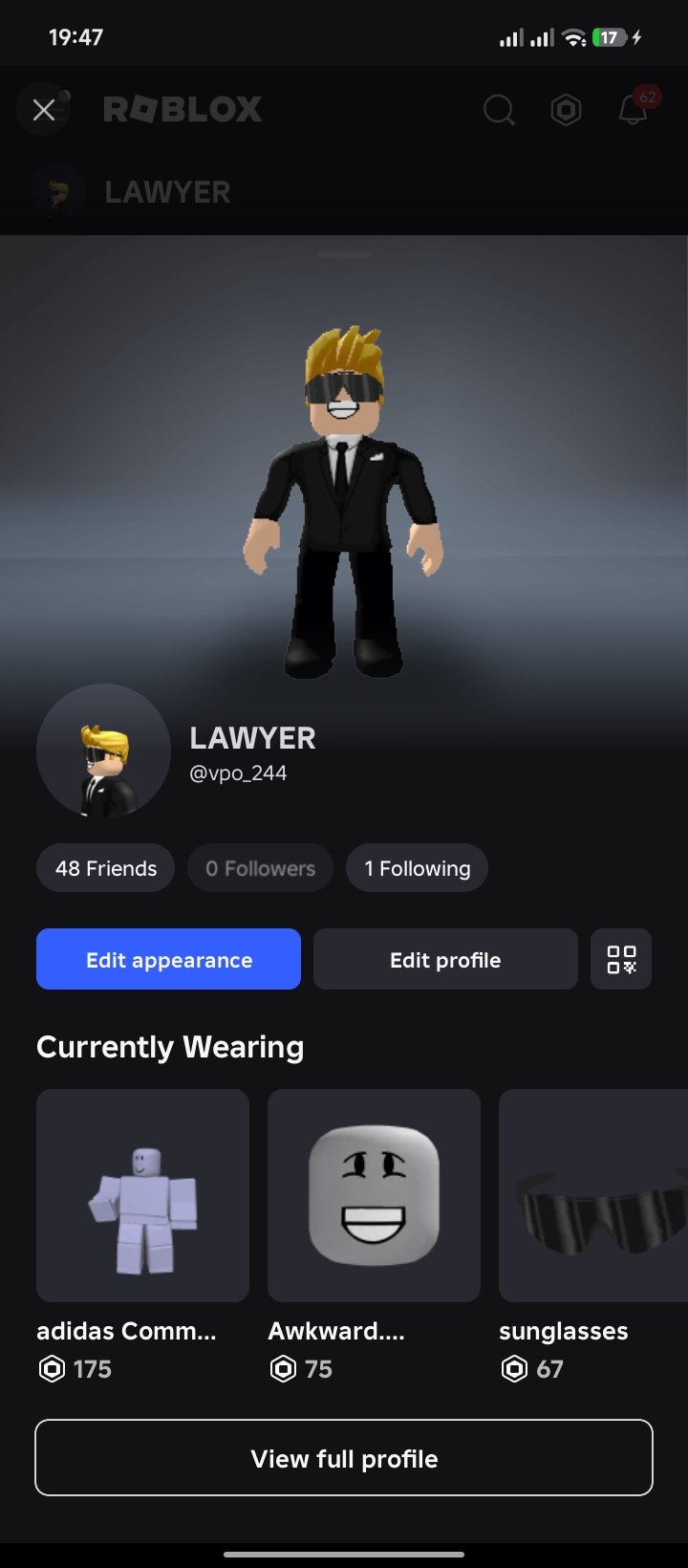 Roblox account, Sale, Voice chat: Yes