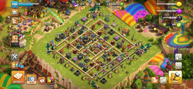 ✔️TH 17 (LVL 206) ✔️ || 84-100-48-71-45-12 || 6️⃣Builders ||🚨 15 EQUIPMENTS 🚨|| Defence almost max✅, 17 TH Main Village