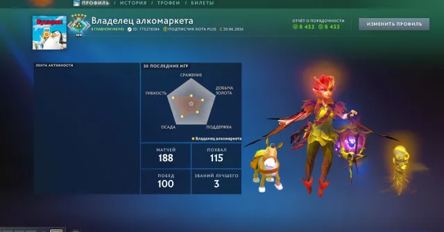 MAINEPULL 2859pts 227 HOURS, Sale, 2859 MMR, 8231 Behavior score, 7600 вежливости, 171 games, 227 hours