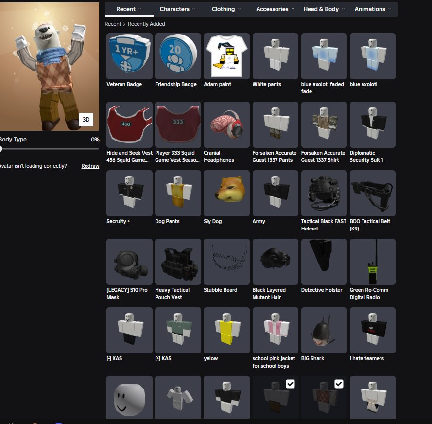 I've donated 36,000 Robux to my account for various games. I, Sale, Voice chat: No