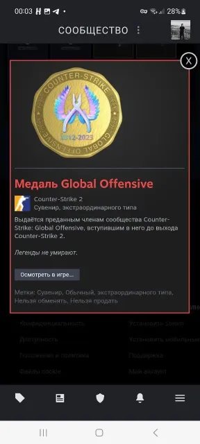 1100 hours medal for 5 years of service, medal for 2022, Sale, With inventory, Has PRIME, 15000 CS Rating, Competitive