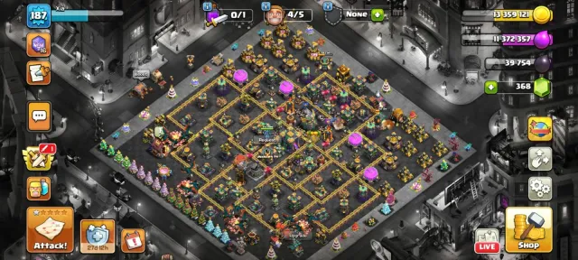 TH14 FULL MAX NOTHING LEFT🏆RAREST DARK DAYS SCENERY🏆11X EQUIPMENT🏆HEROES 85-85-55-60-30🏆14X SKINS🏆, 14 TH Родной Деревни