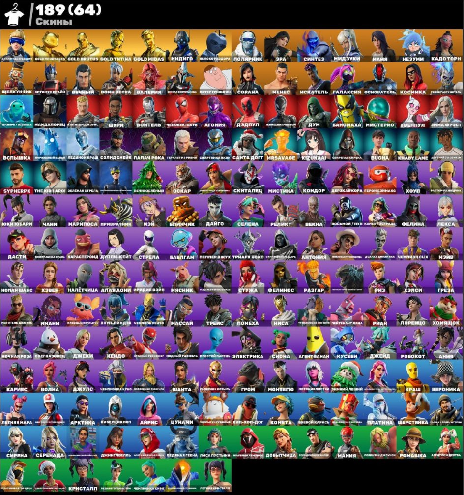 SELL FORTNITE ACCOUNT 70.000 life time pr division 1+ 3200$ EARNINGS + 14 EVENTS READY / 189 SKINS, Sale, skins 189