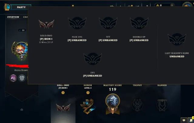 ❄️NA❄️IRON 1 ❄️Full Access 37KBE, Sale, level 30, champions 21, skins 1, Iron