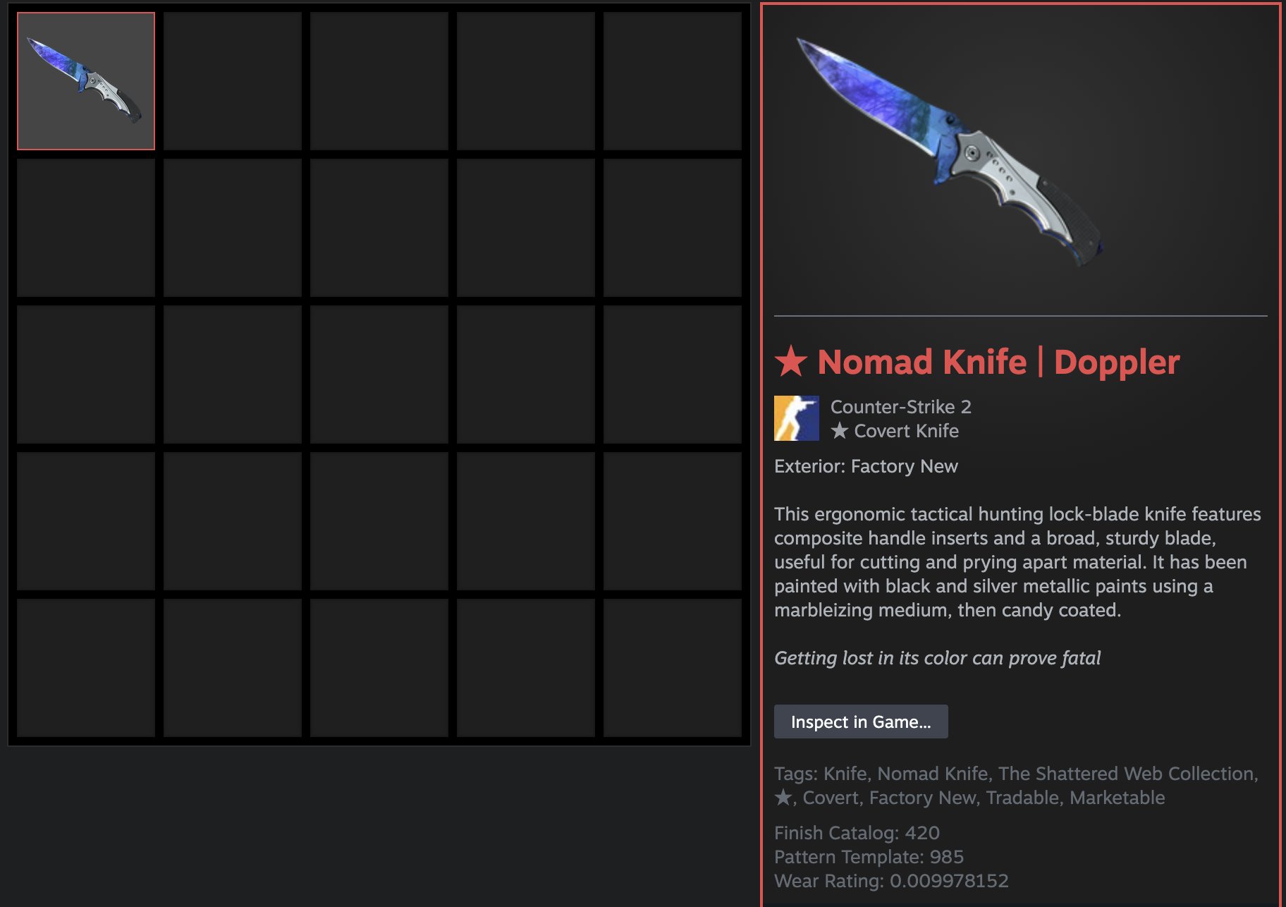 TRADE BAN KNIFE VAG WAVES Phase 3 PRIME STATUS NATIVE MAIL, Sale, Available, Yes PRIME, FACEIT, With registration: Yes