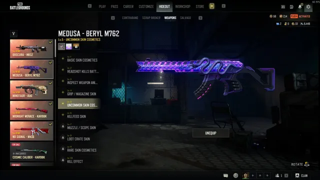 💗[PROGRESSIVEx5]💗MEDUSA 6 LVL⚪Kar98K 6 LVL⚪OBSCURA⚪MINOTAUR💗🔴PORSCHE🔴💗500 LVL💗PINK SMOKE🔵AESPA🔵, Есть BATTLEGROUNDS Plus