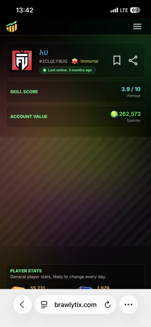 🔥 BRAWL STARS | 55.7K TROPHIES | 464 SKINS 🔥, 56000 trophies, 104 brawlers, 14 primes