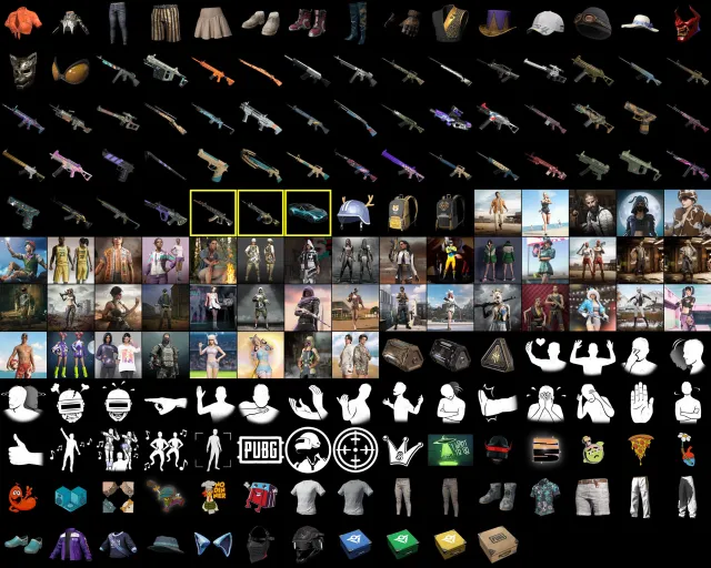 👾AUG NEON DREAM👾👿Demon's Touch - ACE32👿🕓Time Keeper - M416🕓🦈Aston Martin - V12🦈, Нет BATTLEGROUNDS Plus