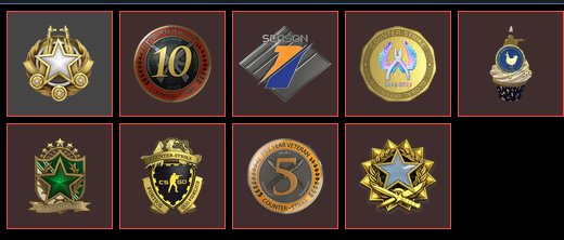 CS2 account 9(10) medals, Sale, Empty, Yes PRIME